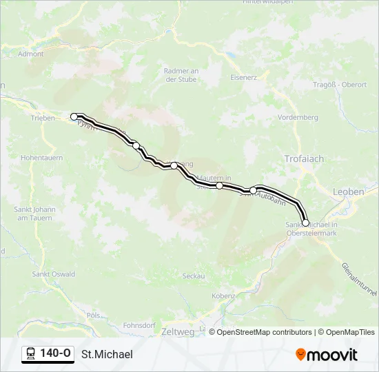 140-O Train Line Map