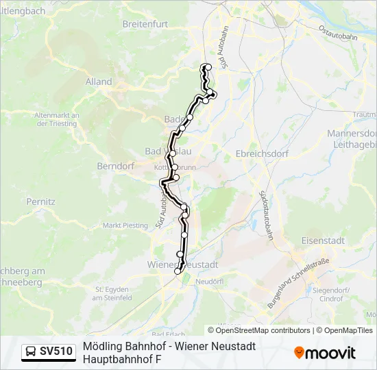 SV510 Bus Line Map