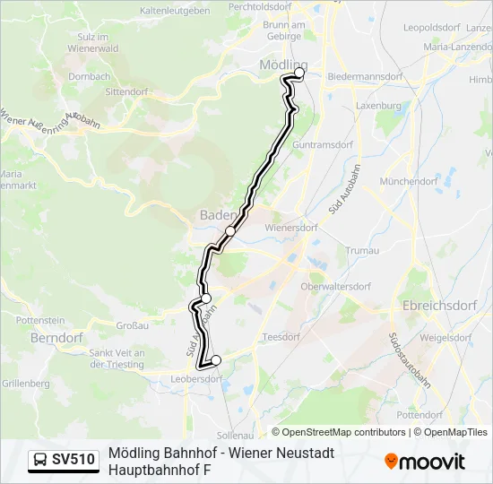 SV510 Bus Line Map