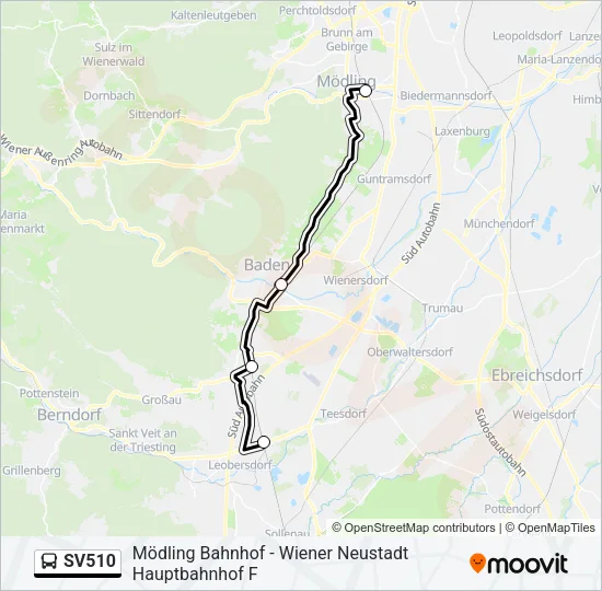 SV510 Bus Line Map