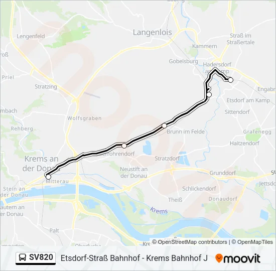 SV820 Bus Line Map