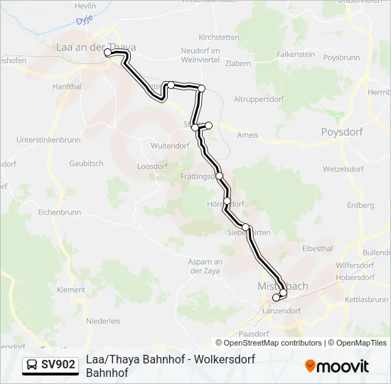 SV902 Bus Line Map