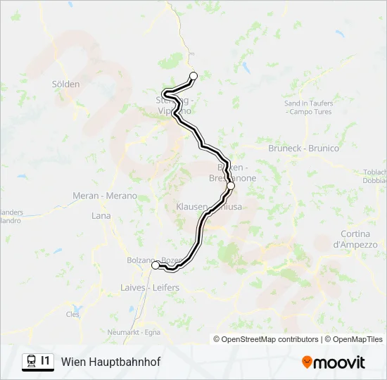 I1 Train Line Map