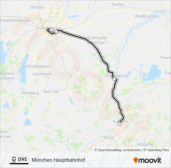 D95 Train Line Map