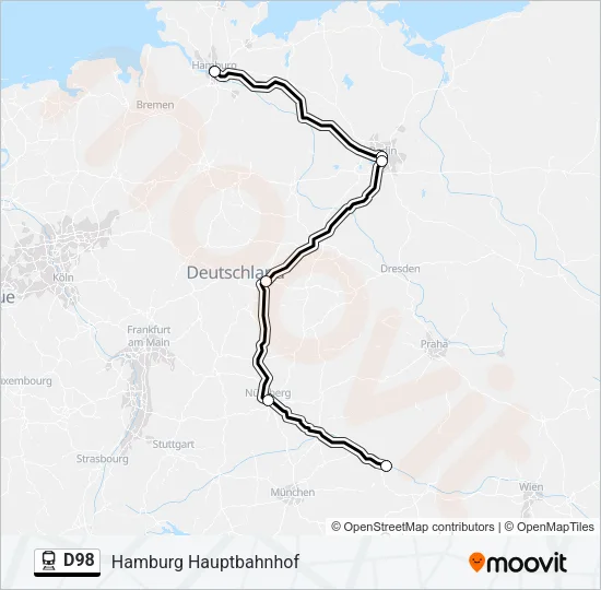 D98 Train Line Map