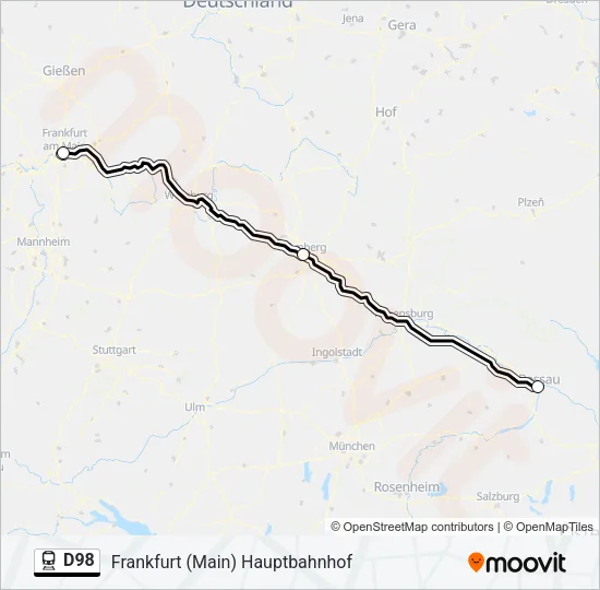 D98 Train Line Map
