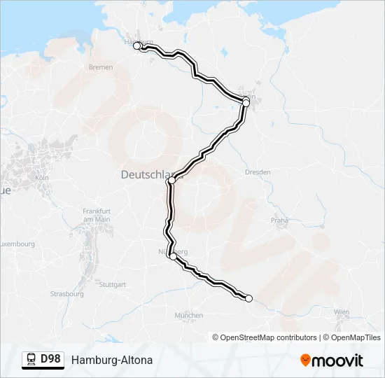 D98 Train Line Map