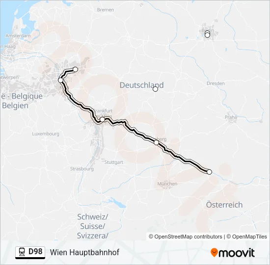 D98 Train Line Map