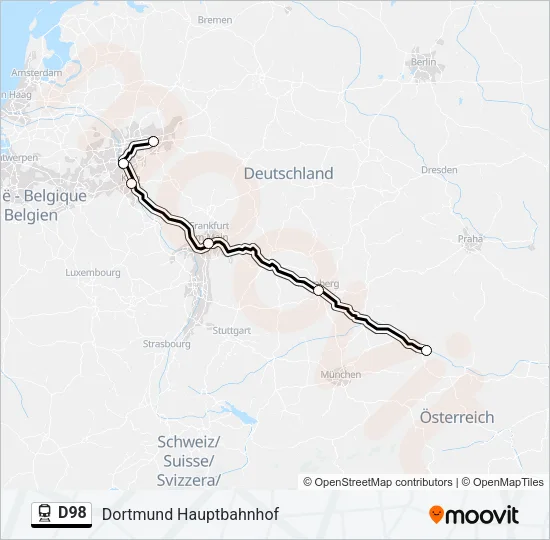 D98 Train Line Map