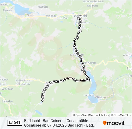 541 Bus Line Map