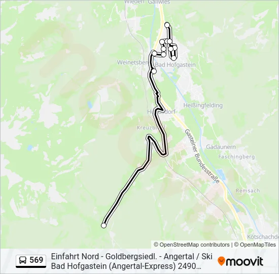 569 Bus Line Map