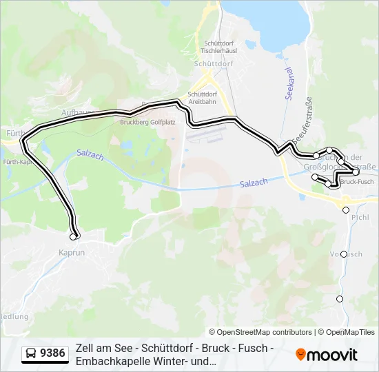 9386 Bus Line Map