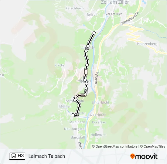 H3 Bus Line Map