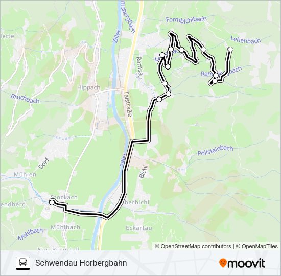 G2 RAMSBERG Bus Line Map