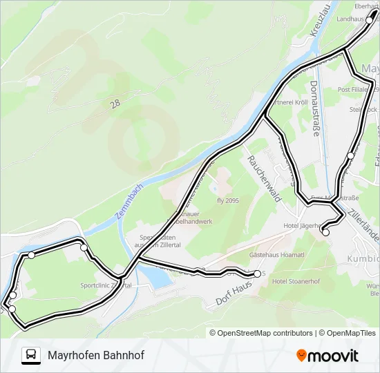 F HOCHSTEGEN Bus Line Map