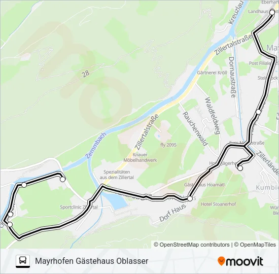 F HOCHSTEGEN Bus Line Map