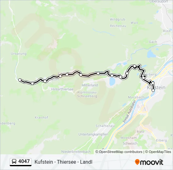 4047 Bus Line Map