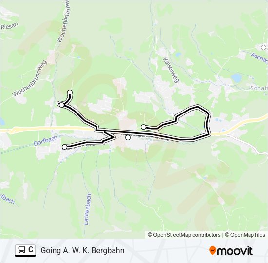 C Bus Line Map