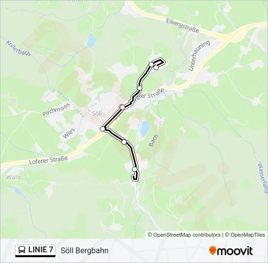 LINIE 7 Bus Line Map