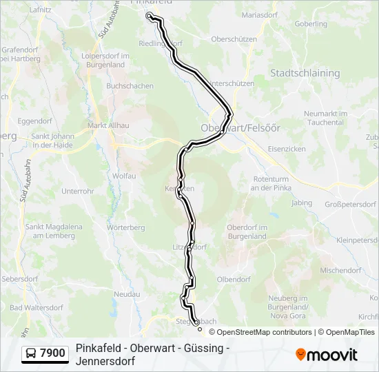 7900 Bus Line Map
