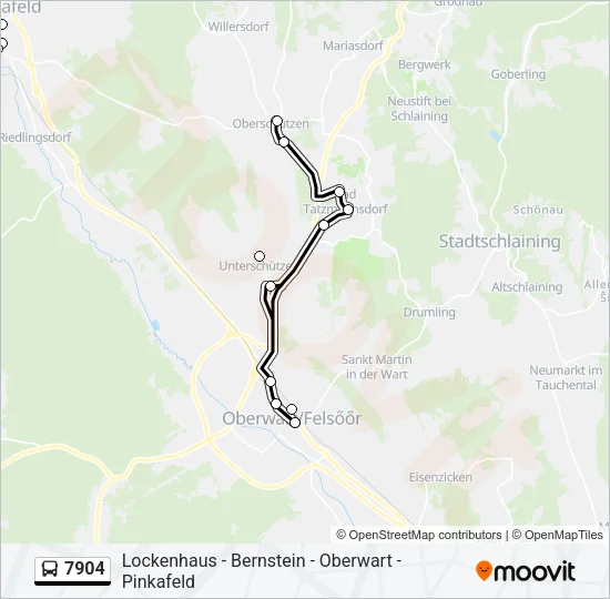7904 Bus Line Map