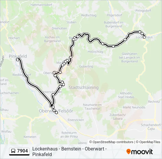 7904 Bus Line Map