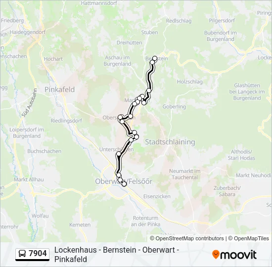 7904 Bus Line Map