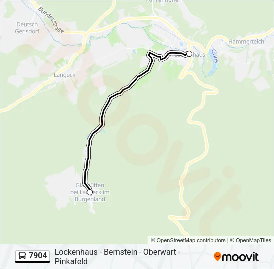 7904 Bus Line Map