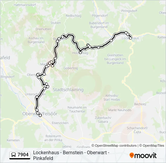 7904 Bus Line Map