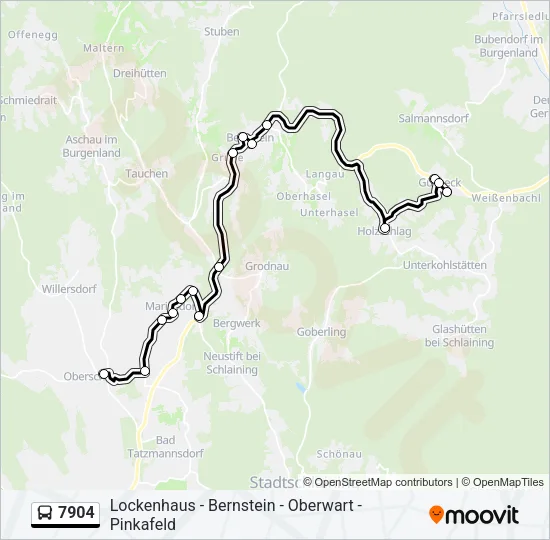7904 Bus Line Map