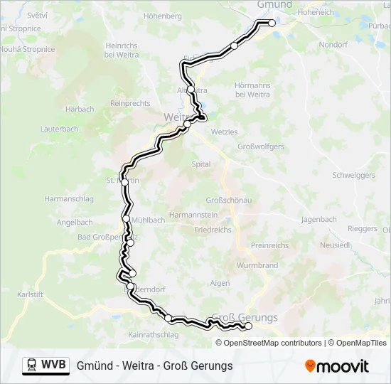 WVB Train Line Map