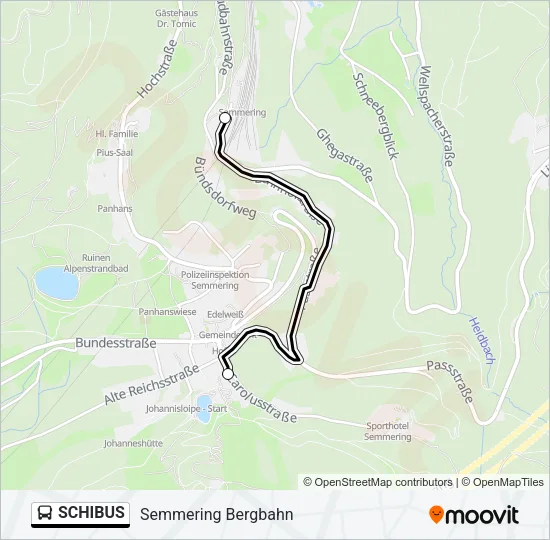 SCHIBUS Bus Line Map