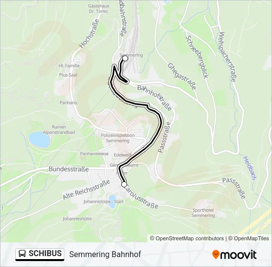 SCHIBUS Bus Line Map