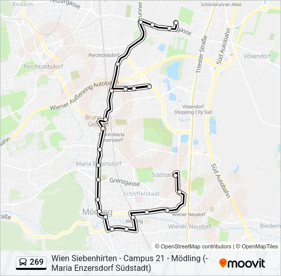 269 Bus Line Map