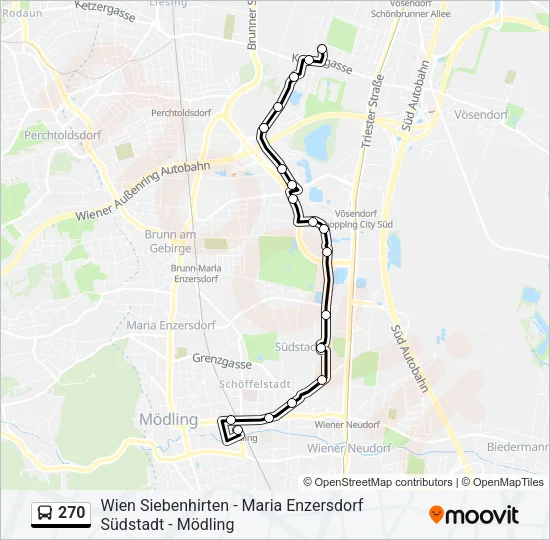 270 Bus Line Map