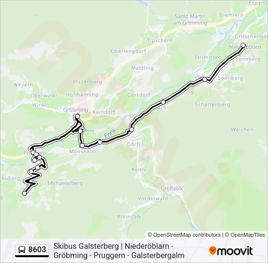 8603 Bus Line Map