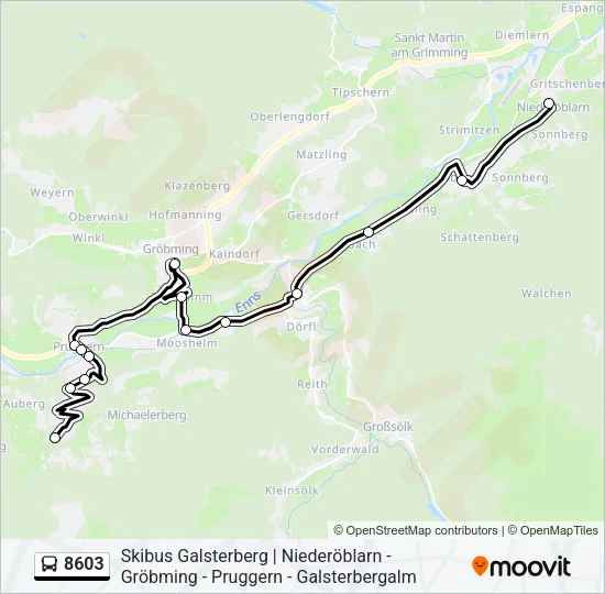 8603 Bus Line Map