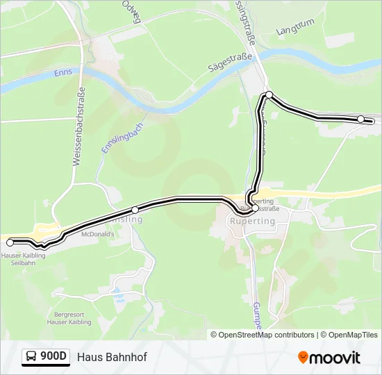 900D Bus Line Map