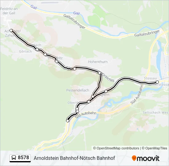 8578 Bus Line Map