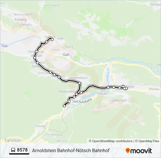 8578 Bus Line Map