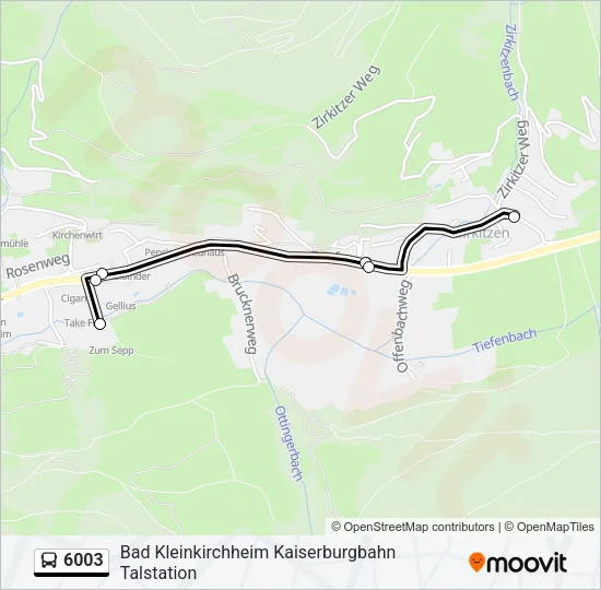6003 Bus Line Map
