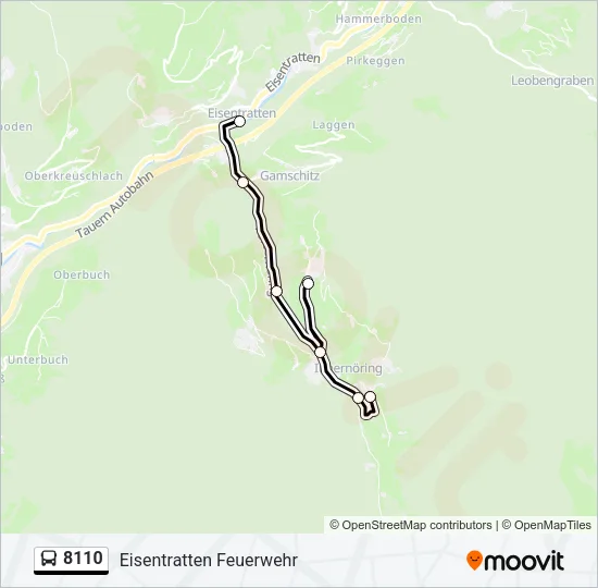 8110 Bus Line Map