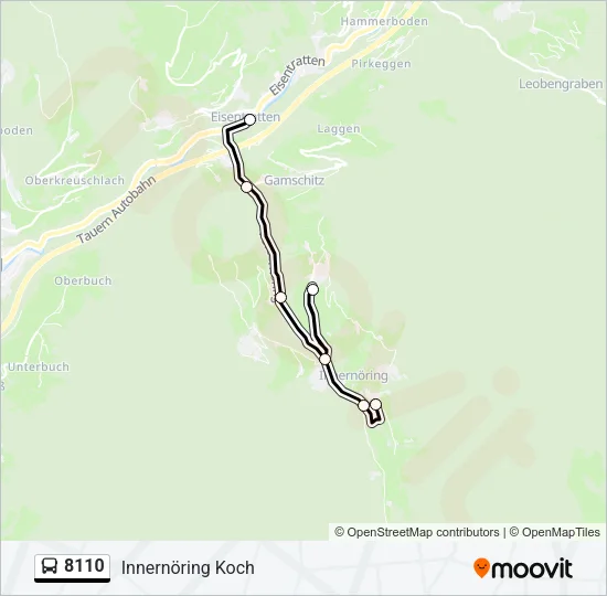 8110 Bus Line Map
