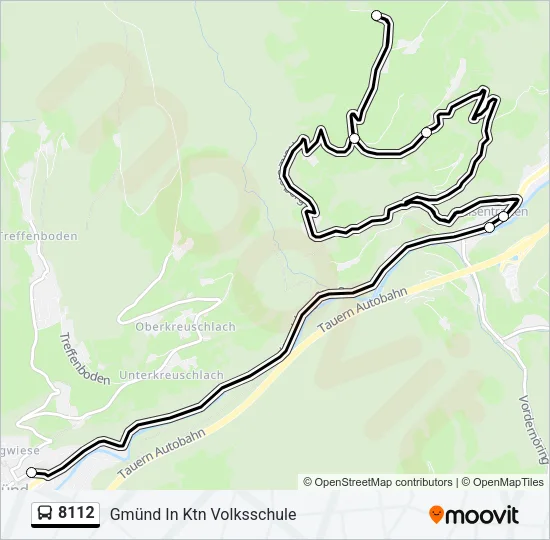 8112 Bus Line Map