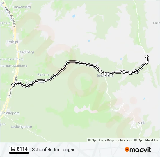 8114 Bus Line Map