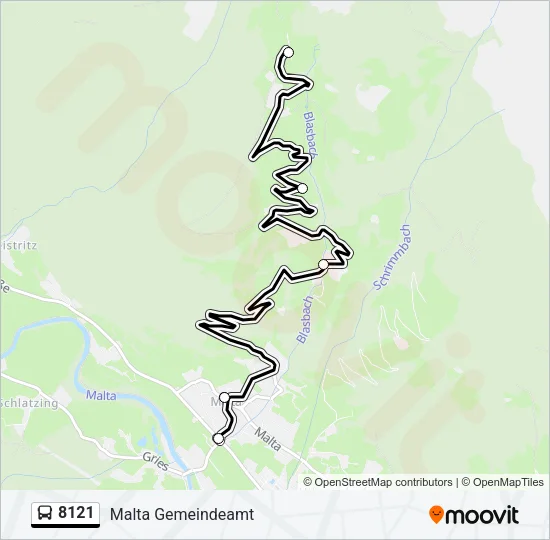 8121 Bus Line Map