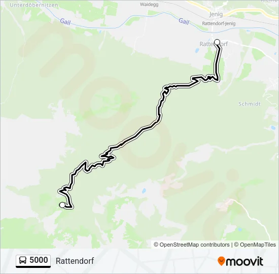 5000 Bus Line Map