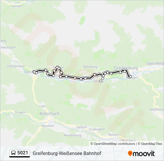 5021 Bus Line Map