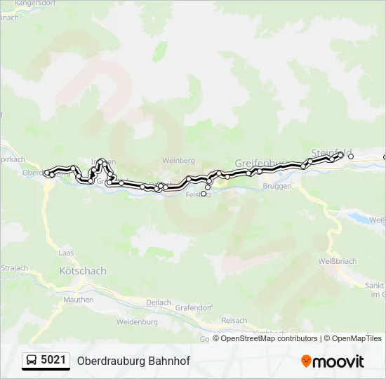 5021 Bus Line Map