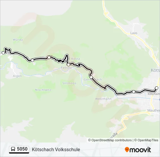 5050 Bus Line Map